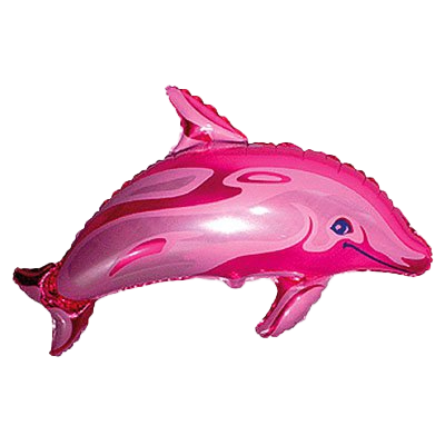 Картинка - Фигура 11 Дельфин голубой-розовый от Большого Праздника. Салюты фейерверки.