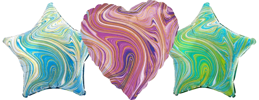  Круг, Звезда, Сердце (Без Рисунка) С Гелием