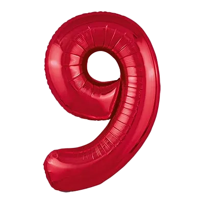 Картинка - Цифра К 40" Red 9 от Большого Праздника. Салюты фейерверки.