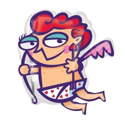 Картинка - Фигура Купидон от Большого Праздника. Салюты фейерверки.