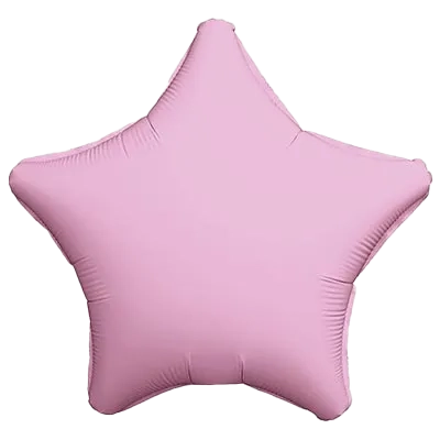 Картинка - 18"-19" Звезда Фольгированная Пастель Розовый с Гелием от Большого Праздника. Салюты фейерверки.