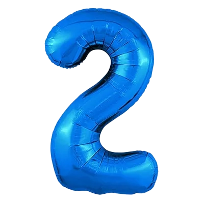 Картинка - Цифра К 40" Blue 2 от Большого Праздника. Салюты фейерверки.