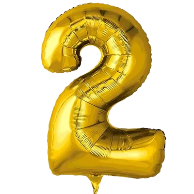 Картинка - Цифра К 40" Gold 2 от Большого Праздника. Салюты фейерверки.