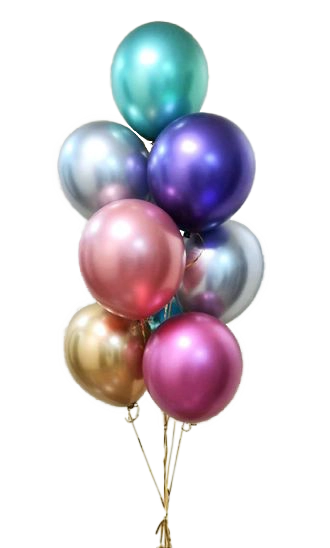 Картинка - Набор №3 Фонтан из 10 шаров Хром от Большого Праздника. Салюты фейерверки.