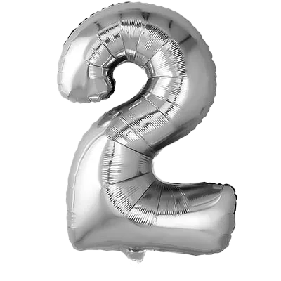 Картинка - Цифра К 40" Silver 2 от Большого Праздника. Салюты фейерверки.