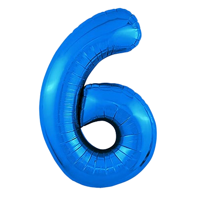 Картинка - Цифра К 40" Blue 6 от Большого Праздника. Салюты фейерверки.