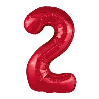 Картинка - Цифра К 40" Red 2 от Большого Праздника. Салюты фейерверки.