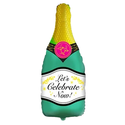 Картинка - Фигура 8 Бутылка шампанского от Большого Праздника. Салюты фейерверки.