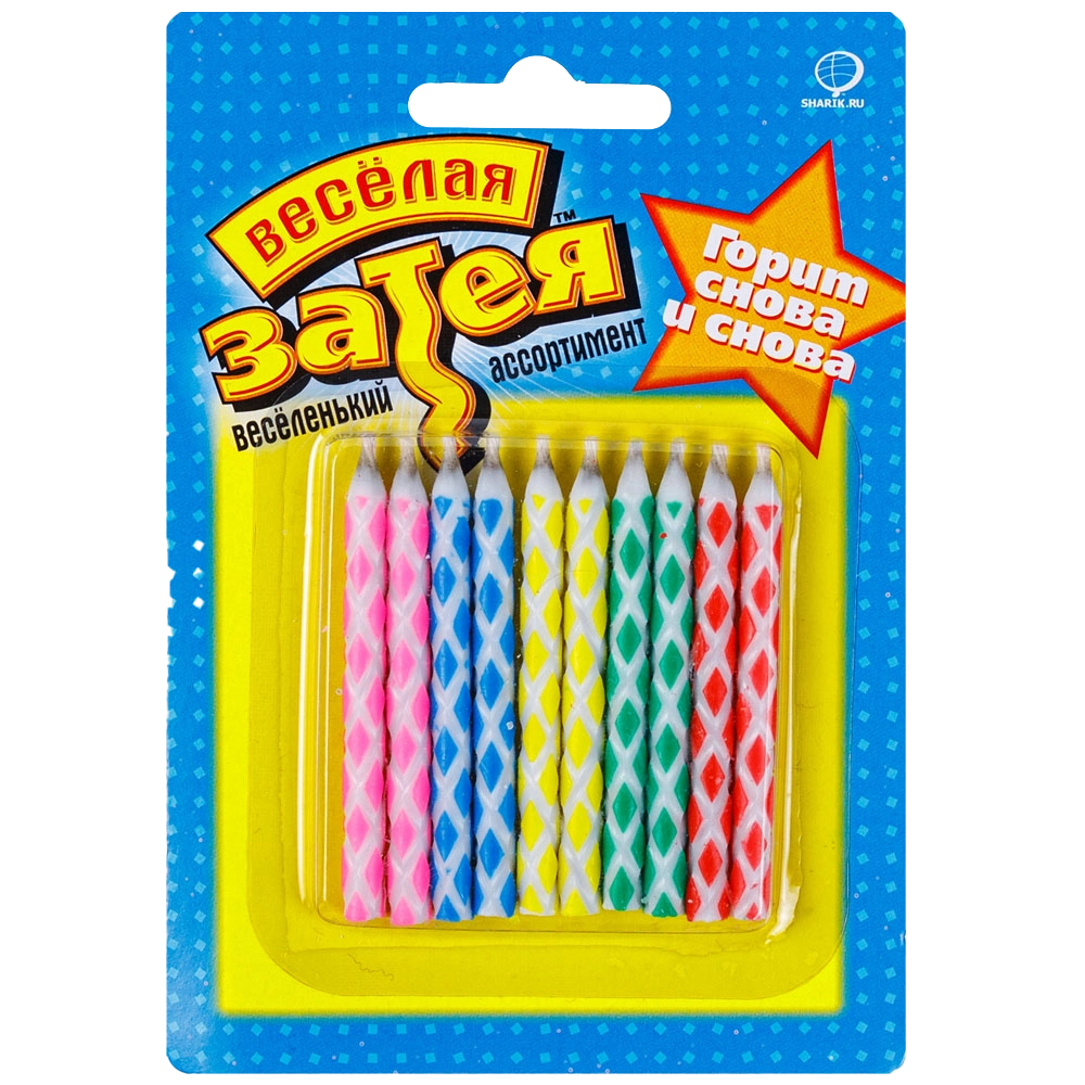 Картинка - Свечи для торта магические от Большого Праздника. Салюты фейерверки.