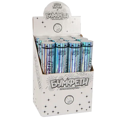 Хлопушка Бумфети 30 см конф перламутр