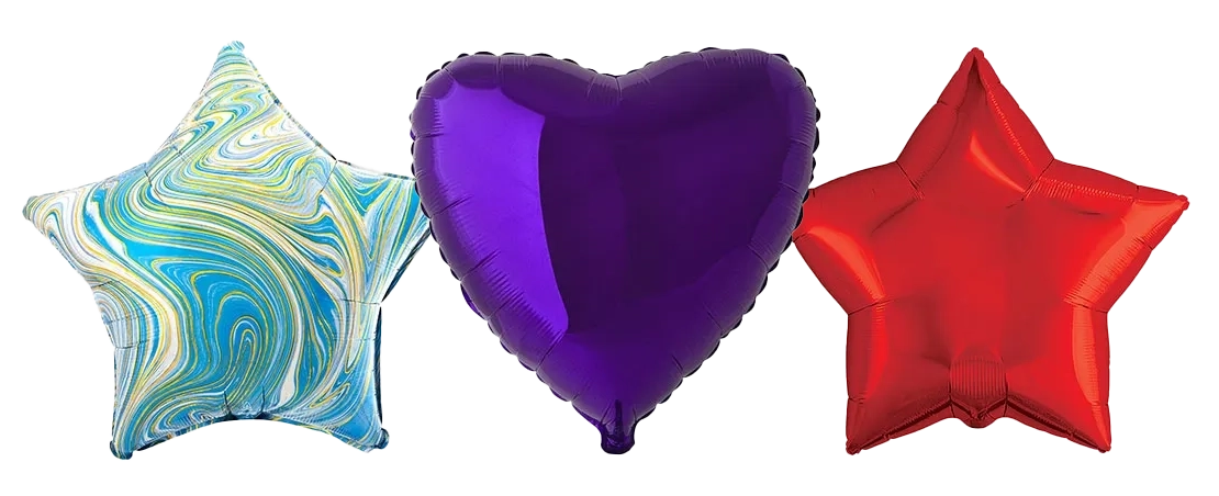 Круг, Звезда, Сердце (Без Рисунка) Без Гелия