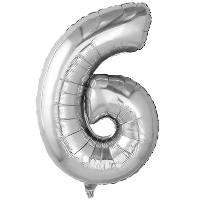 Картинка - Цифра К 40" Silver 6 от Большого Праздника. Салюты фейерверки.